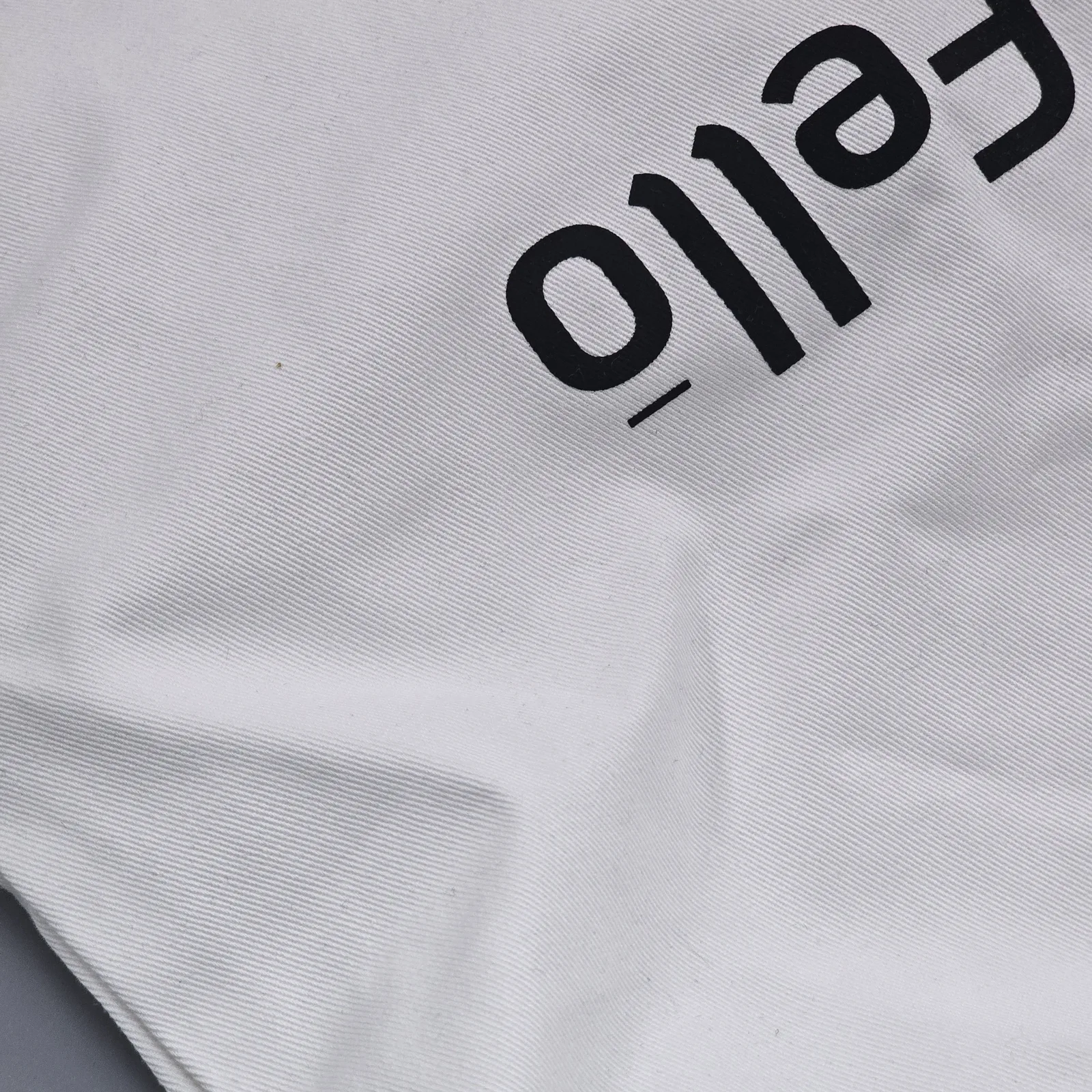 면 로프 끈 아이보리 조리개 더스트백 조리개 파우치·더스트백 제작 사례 - 정희산업