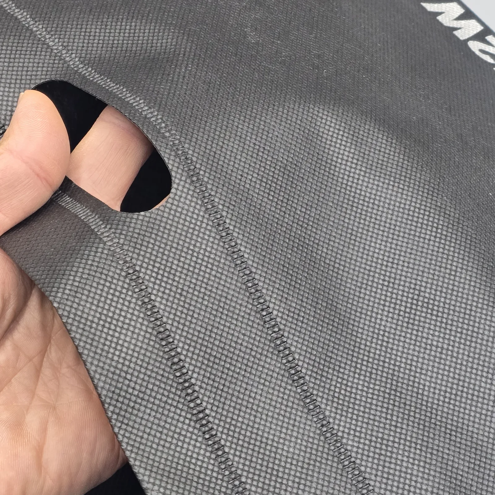 차콜 부직포 다이컷 손잡이백 부직포 제품 제작 사례 - 정희산업